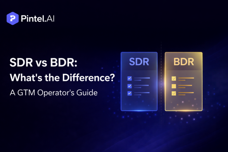SDR vs BDR: What’s the Difference? A GTM Operator’s Guide