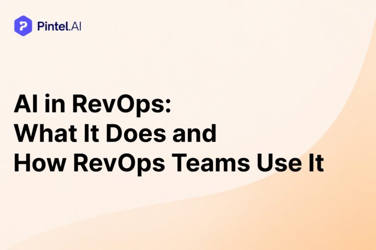 AI in Revenue Operations: What It Actually Does and How RevOps Teams Use It