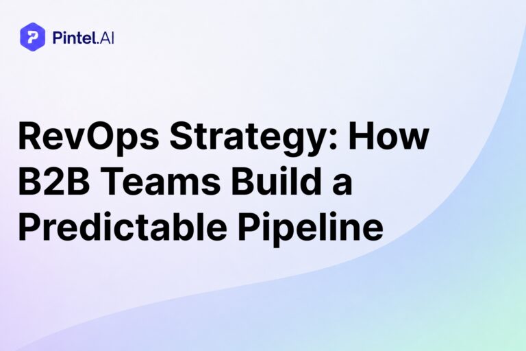 RevOps Strategy: How B2B Teams Build a Predictable Pipeline