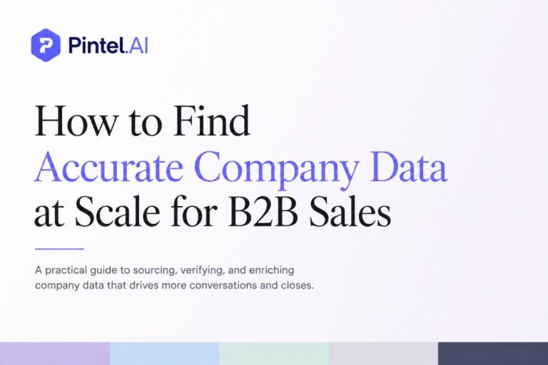 How to Find Accurate Company Data at Scale for B2B Sales