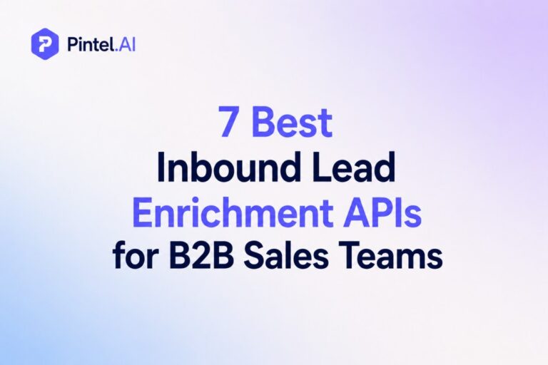 Inbound Lead Enrichment APIs