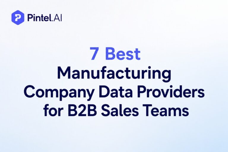 Manufacturing Company Data Providers