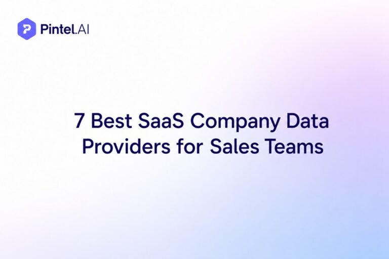SaaS company data providers for sales