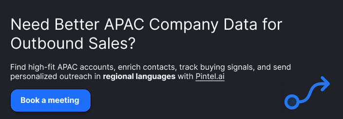 APAC company data providers for b2b sales
