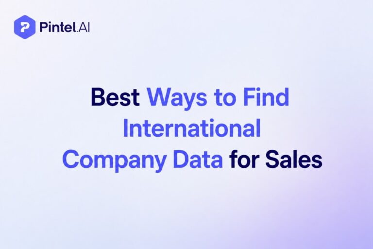 find international company data for sales