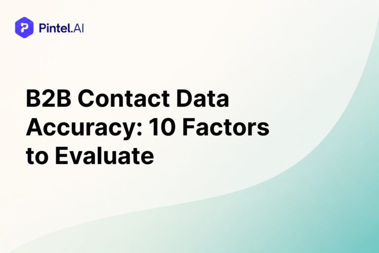 B2B Contact Data Accuracy