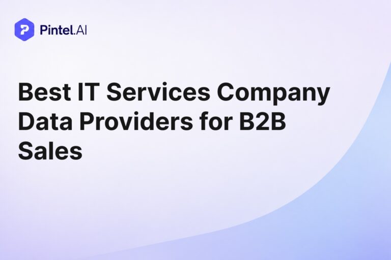 IT services comapny data providers for b2b sales