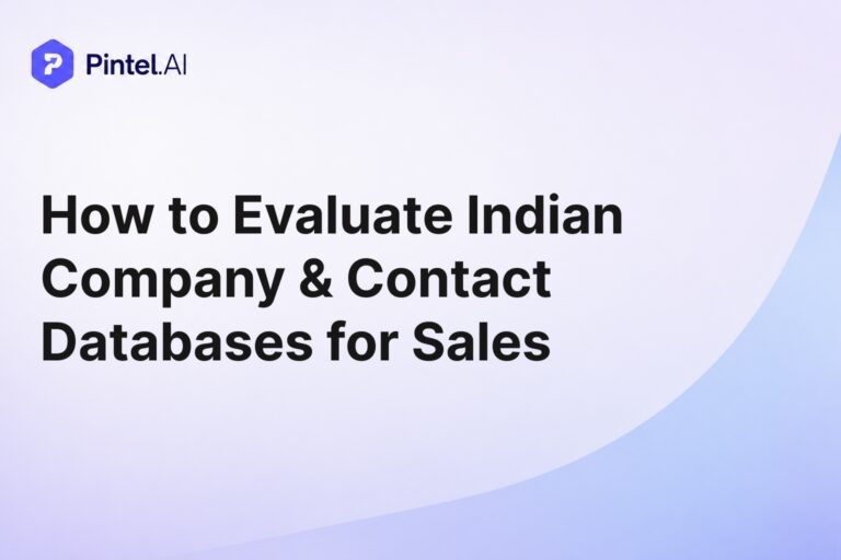 Evaluate Indian company and contact database
