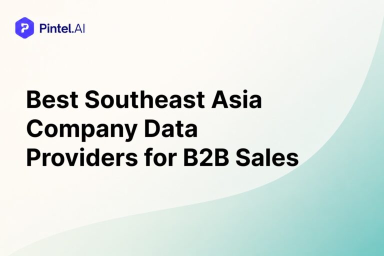 Asia Company Data Providers for B2B Sales