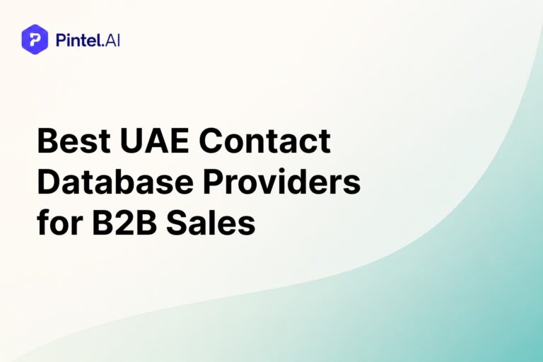 Best UAE Contact Database Providers for B2B Sales