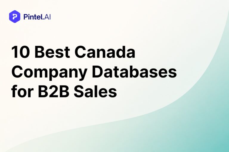 canada company databases for b2b sales