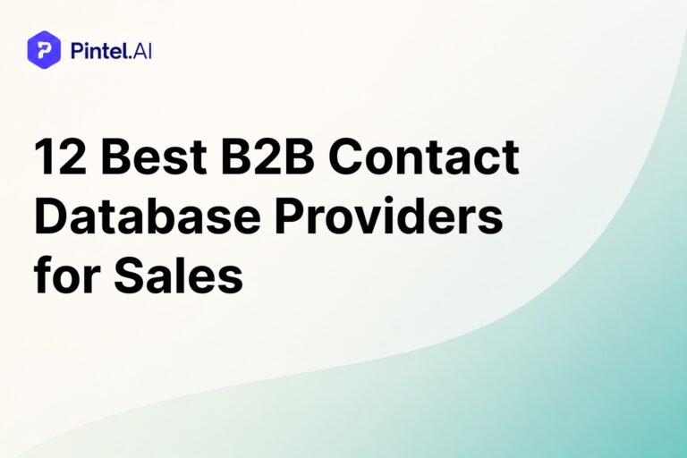 B2B Contact Database Providers: 12 Tools Ranked for Sales Teams