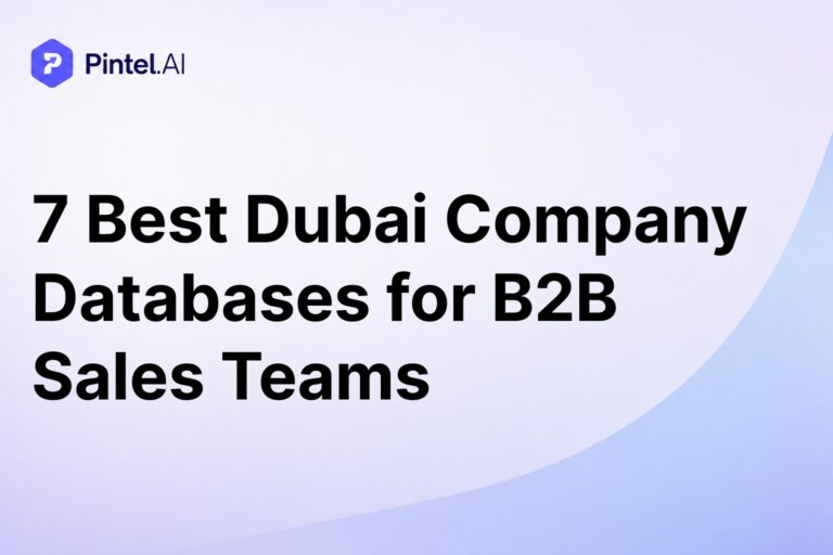 dubai company database for sales