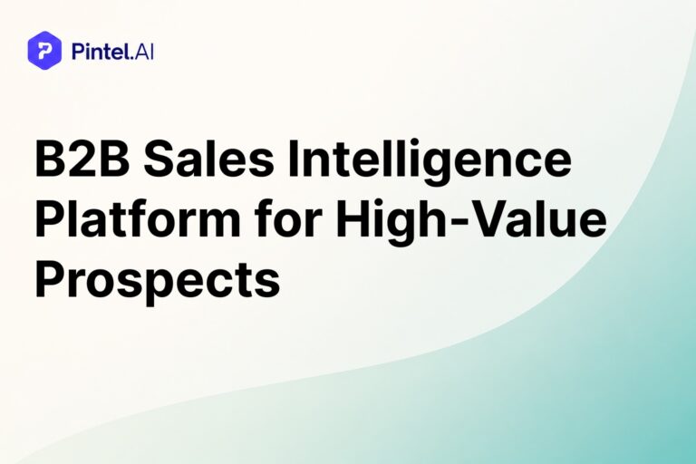sales intelligence prospecting