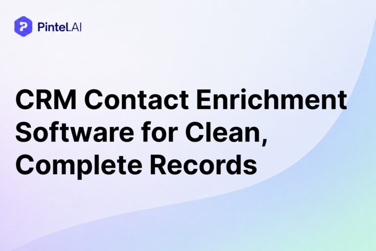 CRM contact enrichment software