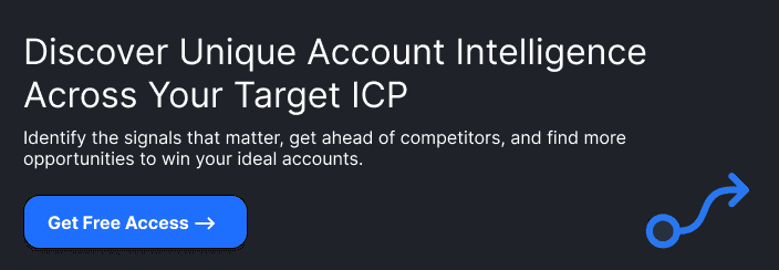 Discover Unique Account Intelligence Across Your Target ICPIdentify the signals that matter, get ahead of competitors, and find more opportunities to win your ideal accounts.