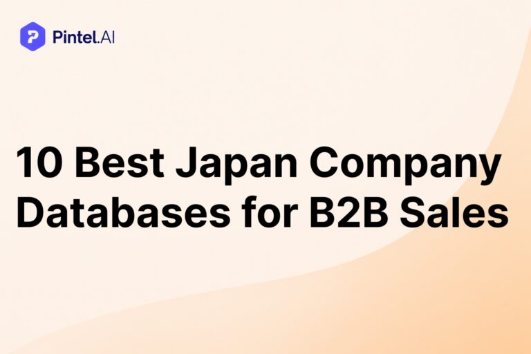 10 Best Japan Company Databases for B2B Sales (2026)