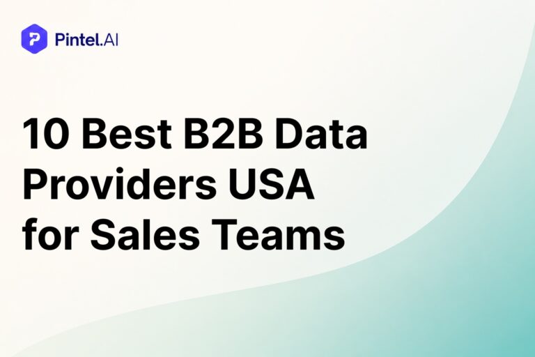 10 Best B2B Data Providers USA for Sales Teams (2026)
