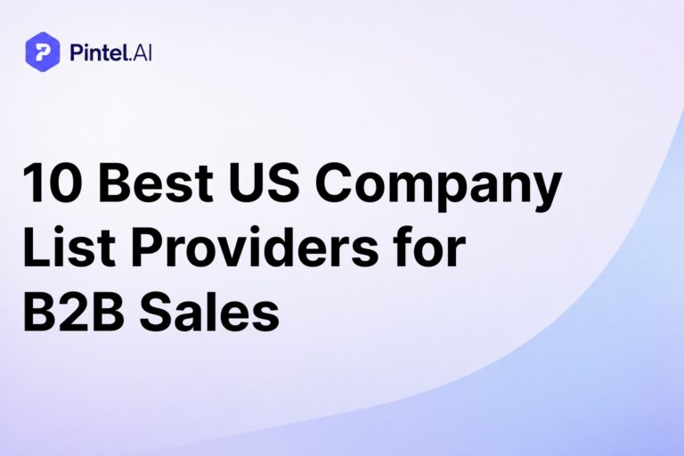 10 Best US Company List Providers for B2B Sales (2026)