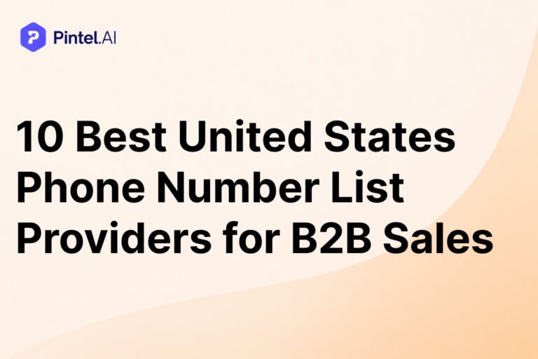 10 Best United States Phone Number List Providers for B2B Sales (2026)