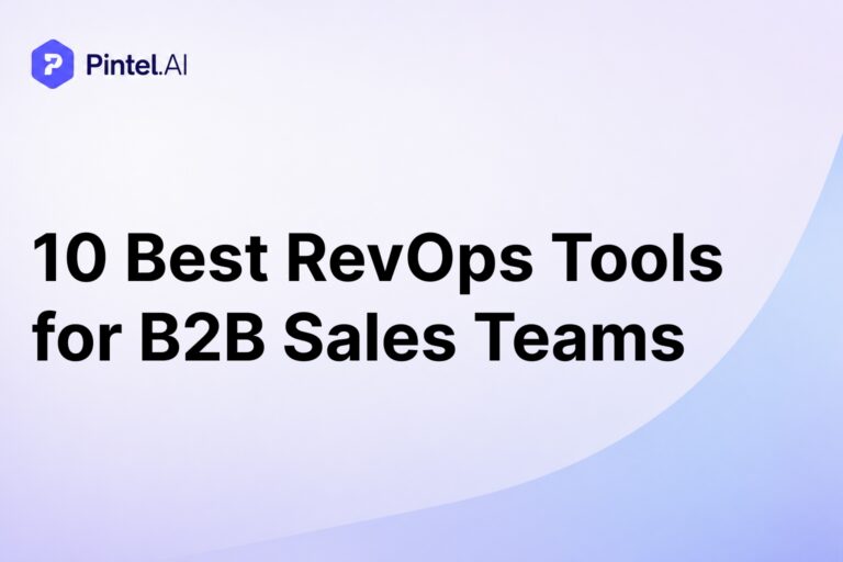 10 Best RevOps Tools for B2B Sales Teams in 2026