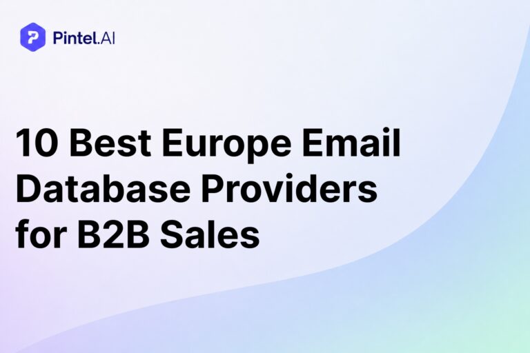 10 Best Europe Email Database Providers for B2B Sales (2026)