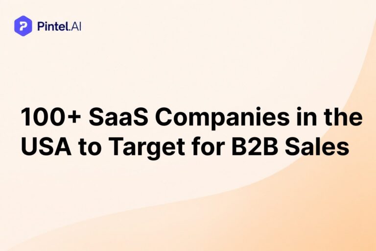 100+ SaaS Companies in the USA to Target for B2B Sales