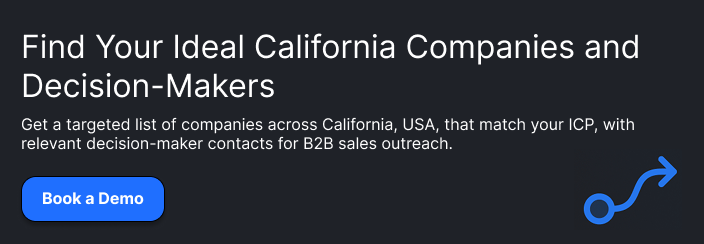 **Headline:** Find Your Ideal California Companies and Decision-Makers
**Supporting copy:** Get a targeted list of companies across California, USA, that match your ICP, with relevant decision-maker contacts for B2B sales outreach.
**Button:** Book a Free Consultation