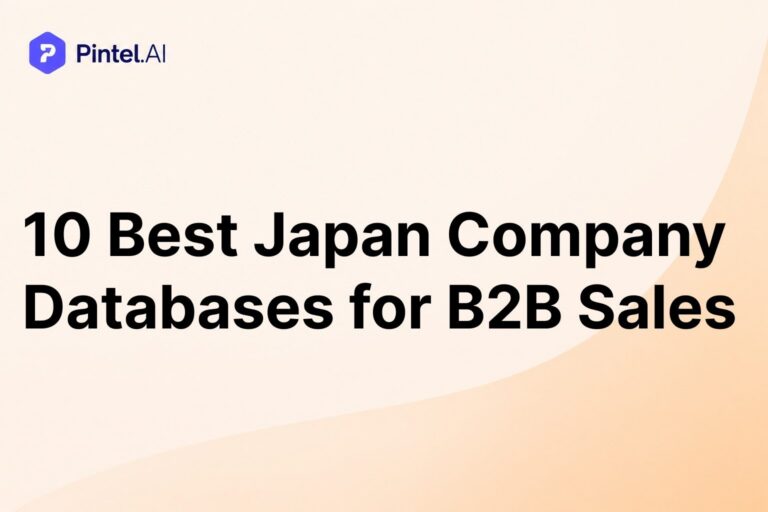 10 Best Japan Company Databases for B2B Sales (2026)
