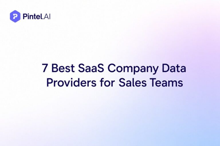 SaaS company data providers for sales