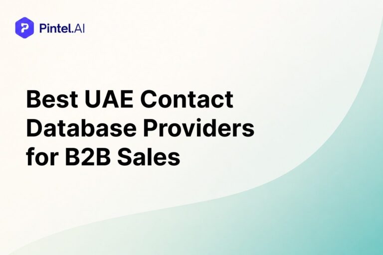 Best UAE Contact Database Providers for B2B Sales