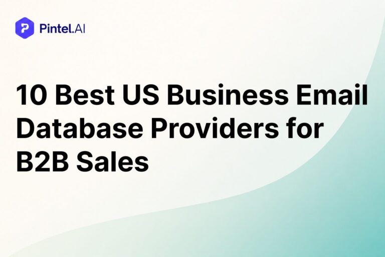 US Business Email Database Providers for B2B Sales