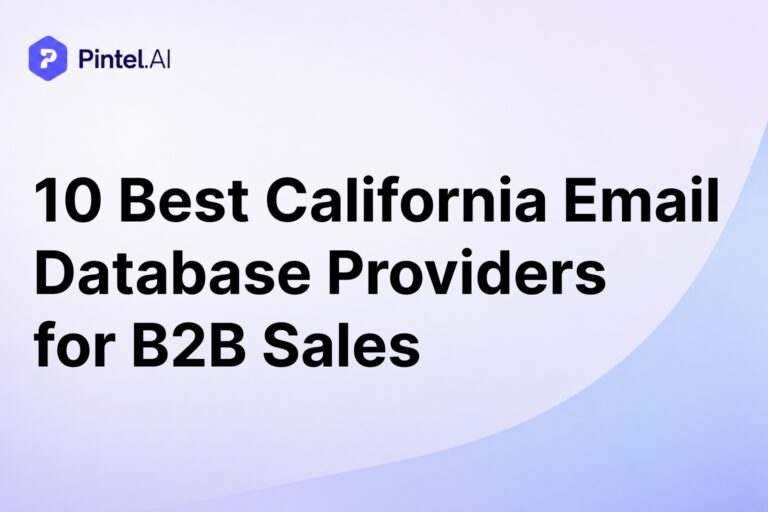 10 Best California Email Database Providers for B2B Sales