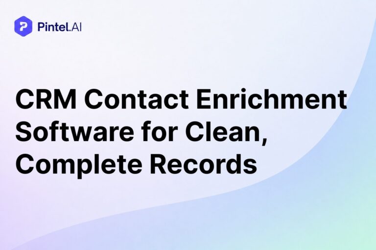 CRM contact enrichment software