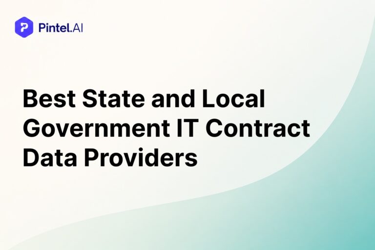 Best State and Local Government IT Contract Data Providers in 2026